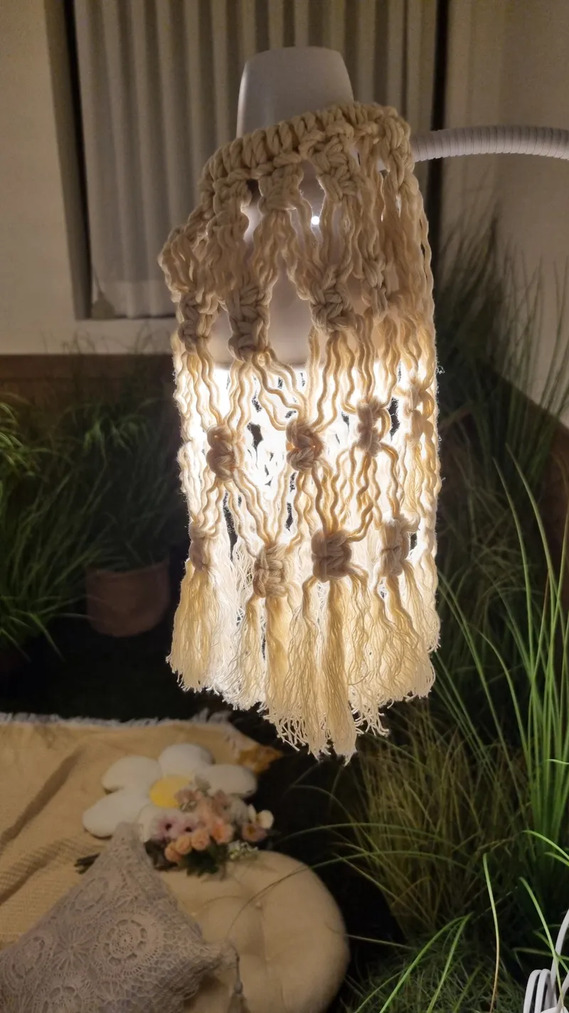 마크라메 조명